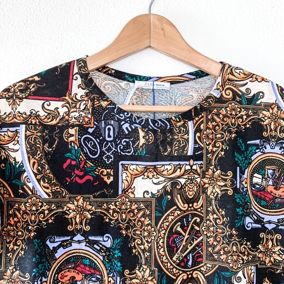 Zara NWT Short Sleeve Designer Inspired Tee - Picture 4 of 8